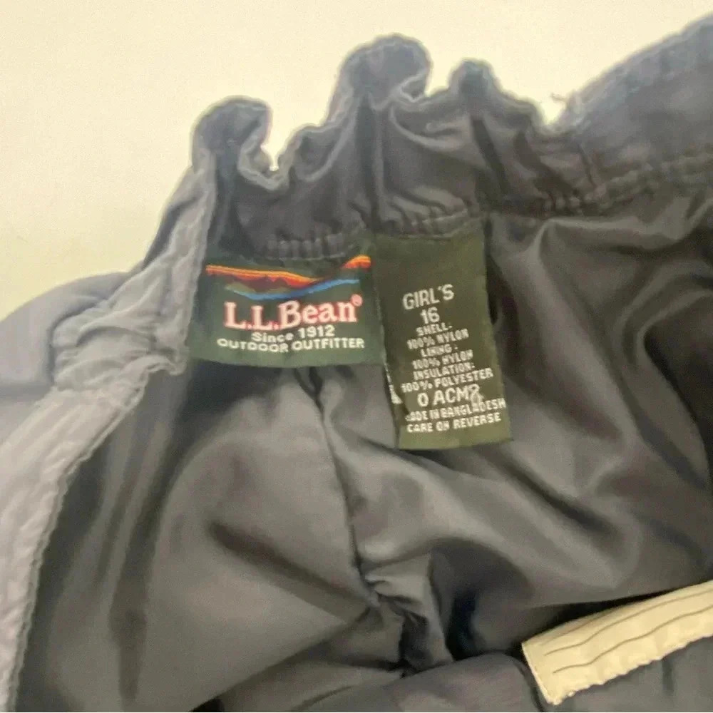 L.L. Bean Girl’s Snow Pants Gray Size 16 - Picture 9 of 9